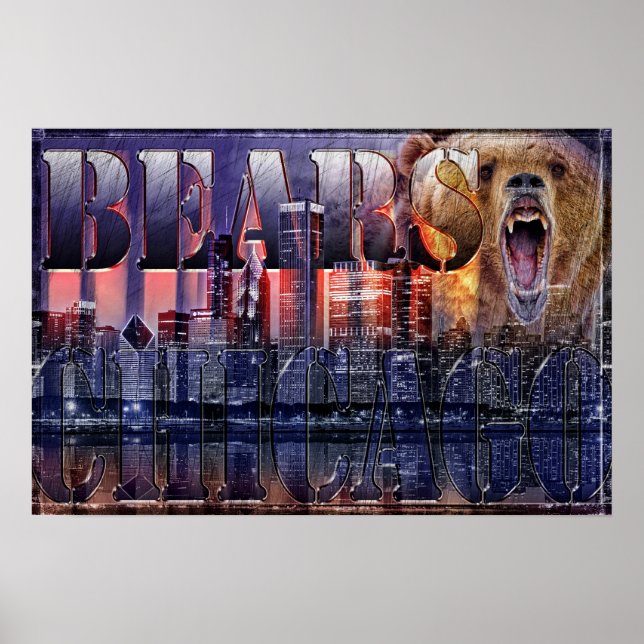 Bears Football Poster (Front)