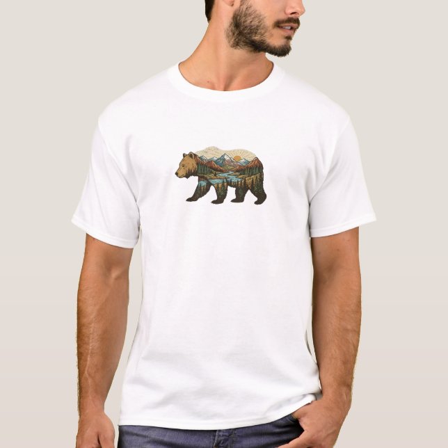 Bears, Forests & Mountains T-Shirt (Front)