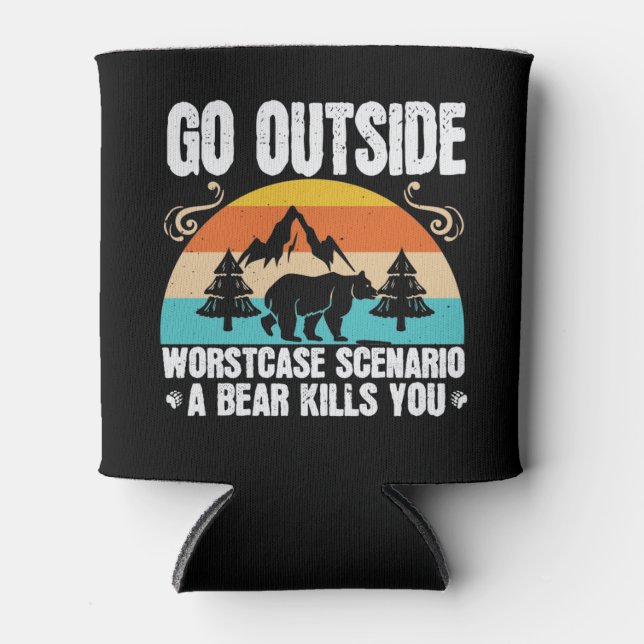 Bears - Go Outside Worst Case Scenario Can Cooler (Front)