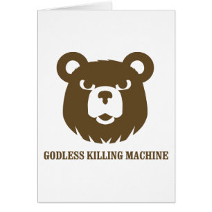 bears godless killing machines humour funny tshirt