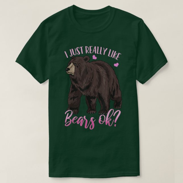 Bears Grizzly Bear  T-Shirt (Design Front)