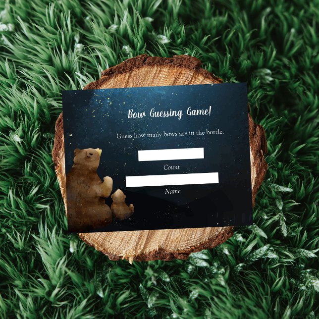 Bears Guessing Count Game Baby Shower Game Invitation (Creator Uploaded)