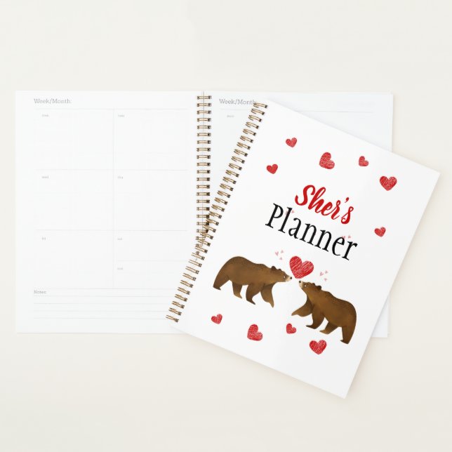 Bears & Hearts Planner (Display)
