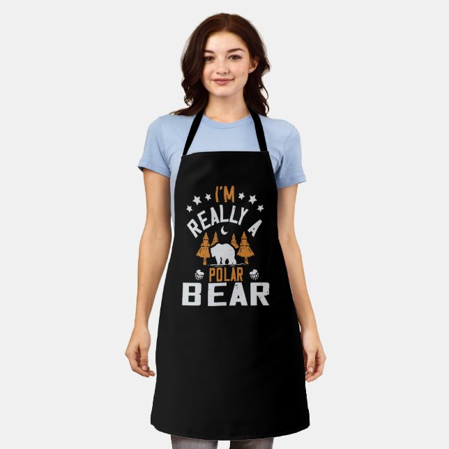 Bears - I'm Really A Polar Bear Apron (Worn)