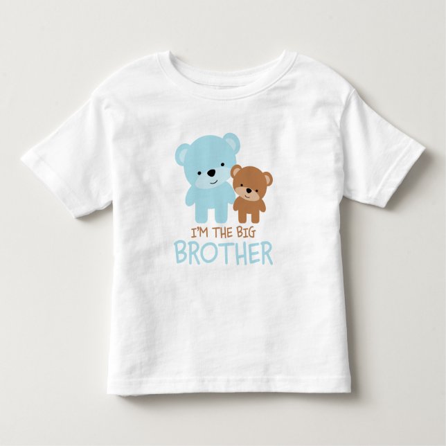 Bears "I'm The Big Brother" Toddler T-Shirt (Front)