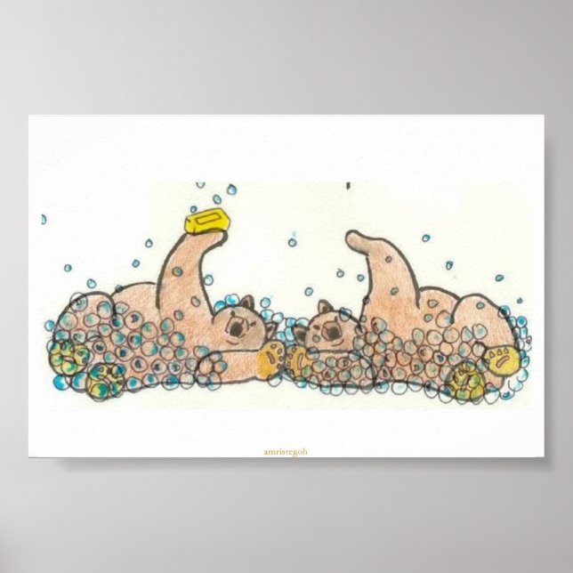 bears in soap poster (Front)