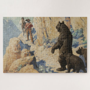 Bears in the Path (Surprise) 1904 William Robinson Jigsaw Puzzle