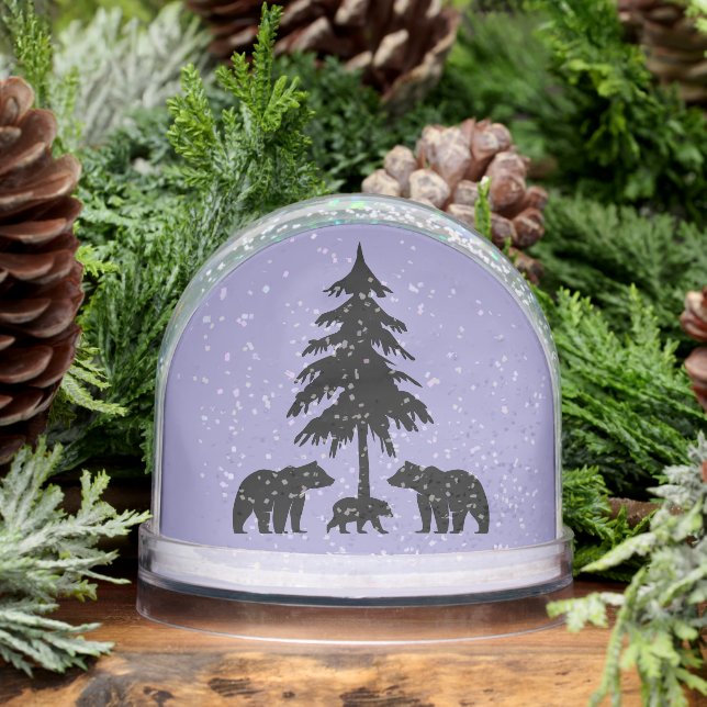 Bears in the Woods Snowglobe (Winter)