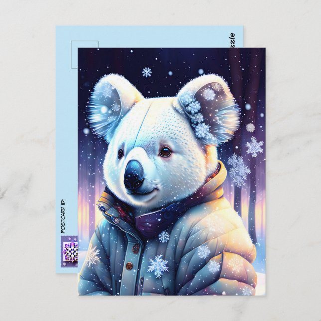 Bears in Winter, Postcrossing Postcard (Front/Back)