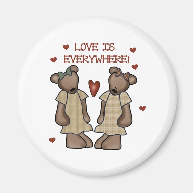 Bears Love is Everywhere Magnet (Front)