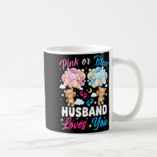 Bears Nk Or Blue Husband Loves You Gender Reveal Coffee Mug