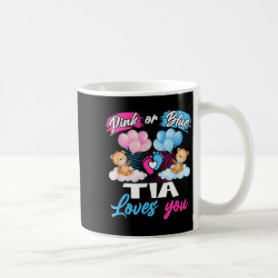 Bears nk Or Blue Tia Loves You Gender Reveal Coffee Mug