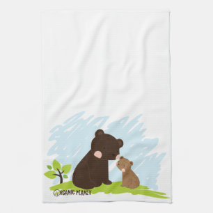 Bears Organic Planet Custom Kitchen & Bath Towels