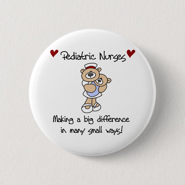 Bears Pediatricians Make a Difference 6 Cm Round Badge (Front)