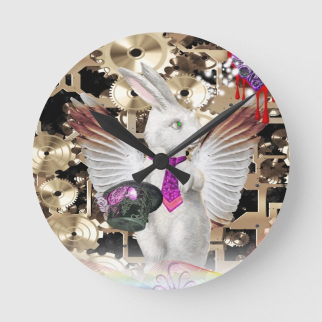 Bear's Prayers       Round Clock (Front)