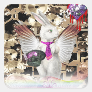 Bear's Prayers Square Sticker