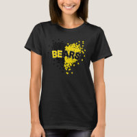 Bears Pride Teams School Spirit Black and Yellow H