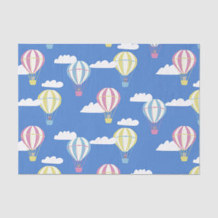 Bears & Rabbit Hot Air Balloon Day Out Tissue Paper