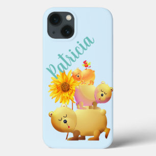 Bears, Rooster & Sunflower Tower iPhone 13 Case