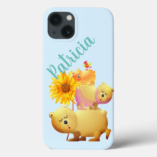 Bears, Rooster & Sunflower Tower Case-Mate iPhone Case (Back)