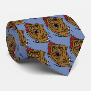 Bears Team Mascot Football Basketball Necktie