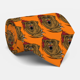 Bears Team Mascot Football Basketball Necktie