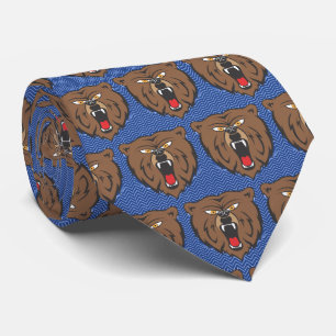 Bears Team Mascot  Football Necktie