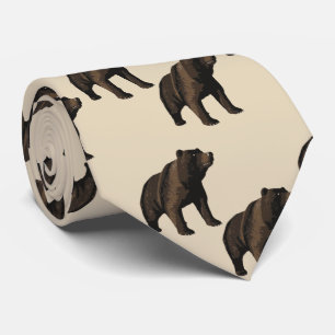 Bears Team Mascot on Any Colour Necktie