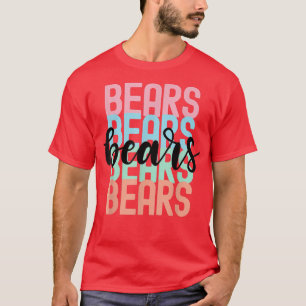 Bears Team Mascot School Spirit Game Night T-Shirt