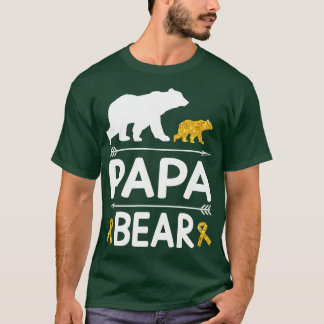 Bears Walking Together Papa Grandpa Grandson Daugh T-Shirt