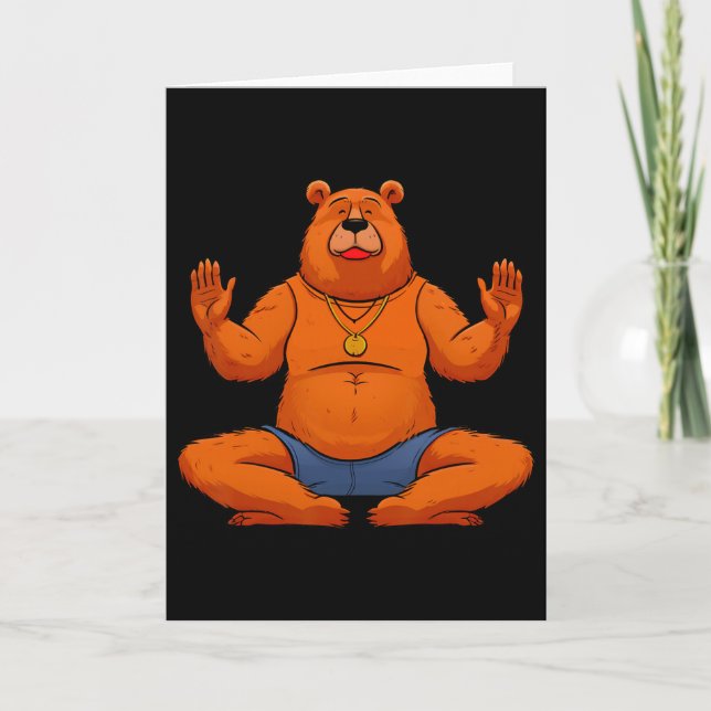 Bears Yogayogi Bear  Card (Front)