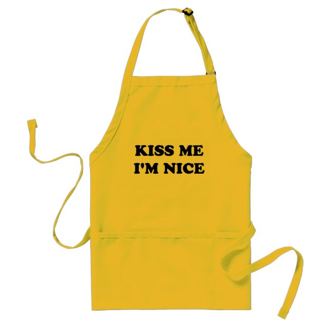 Beartato Apron - Kiss Me I'm Nice (Front)