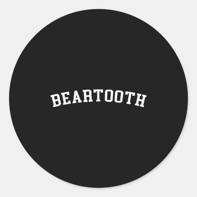 Beartooth  classic round sticker (Front)