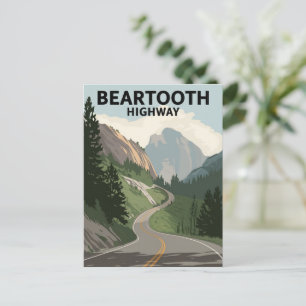Beartooth Highway Montana Postcard