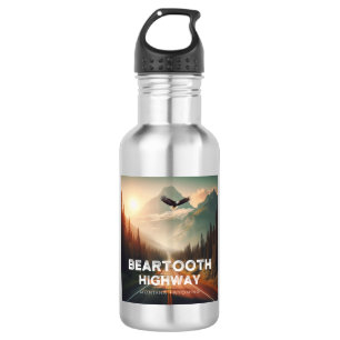 Beartooth Highway Montana Wyoming Eagle 532 Ml Water Bottle