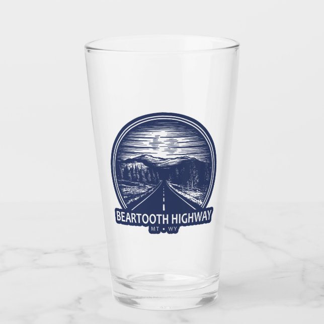 Beartooth Highway Montana Wyoming Forest Glass (Front)