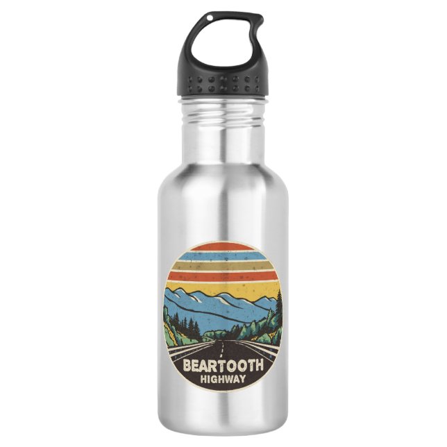 Beartooth Highway Montana Wyoming Mountains 532 Ml Water Bottle (Front)