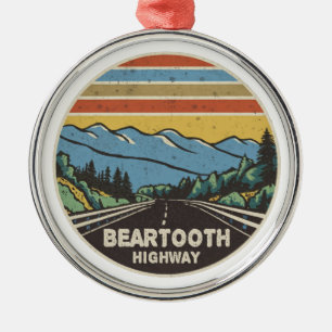 Beartooth Highway Montana Wyoming Mountains Metal Ornament
