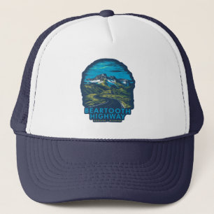 Beartooth Highway Montana Wyoming Vista Trucker Hat