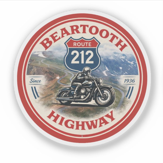 Beartooth Highway Route 212 motorcycle gifts (Front)