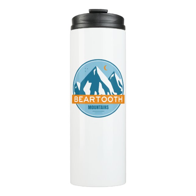 Beartooth Mountains Montana Wyoming Thermal Tumbler (Front)