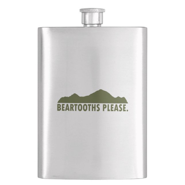 Beartooths Please Hip Flask (Front)