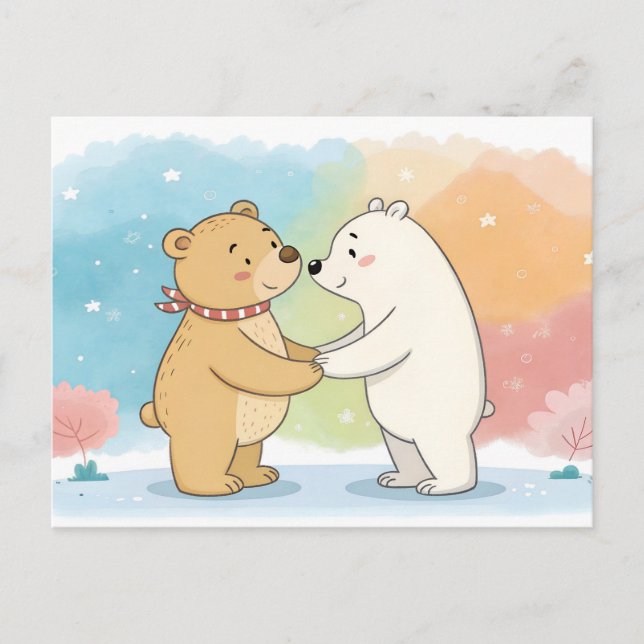 Beary Best Friends Postcard (Front)