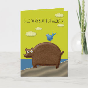 Beary Best Valentine Card