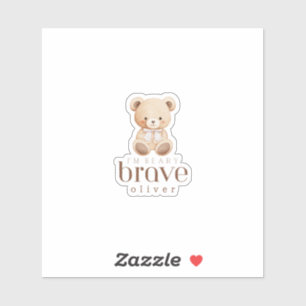 beary brave childhood cancer sick kids custom name