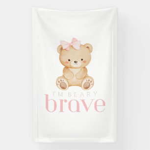 beary brave childhood cancer sick kids cute banner
