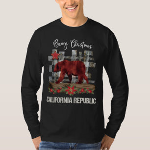 Beary Christmas California Republic Men's T-Shirt