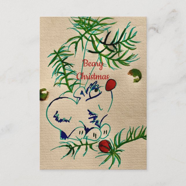 Beary Christmas Card (Front)