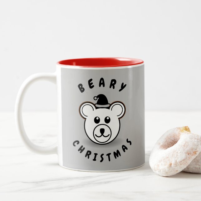 BEARY CHRISTMAS HOLIDAY MUG (With Donut)