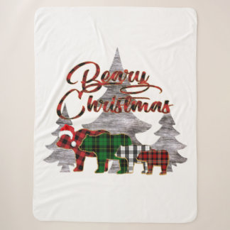 Beary Christmas Sherpa Blanket